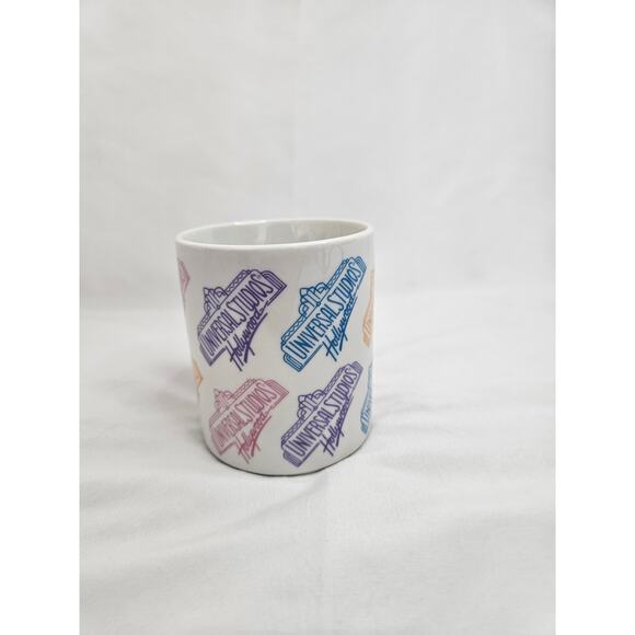 🆓 FREE Universal Studios multicolor pastel coffee tea cup mug Retro Vacation - Picture 3 of 7